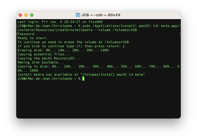 Créer une clé USB bootable de macOS Sonoma (14.0) 5 cle usb sonoma how to