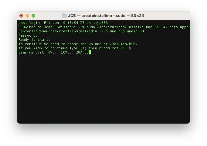 Créer une clé USB bootable de macOS Sonoma (14.0) 4 comment faire une cle usb de demarrage de macos sonoma