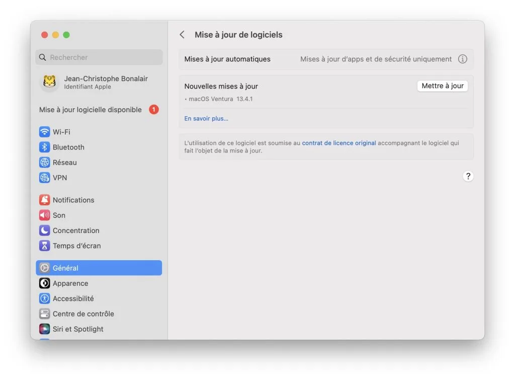 Télécharger macOS Ventura 13.4.1 pour Mac (version finale) 1 mettre a jour macos ventura 13.4.1