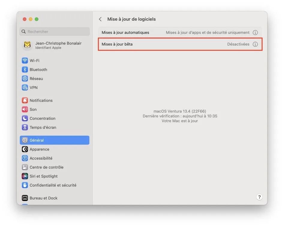 telecharger macos sonoma beta
