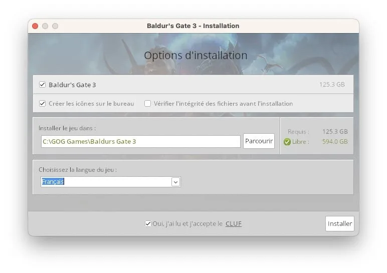 Comment jouer à Baldur’s Gate 3 sur Mac (Intel / Silicon M1 / M2) 9 Baldurs gate 3 installation crossover mac