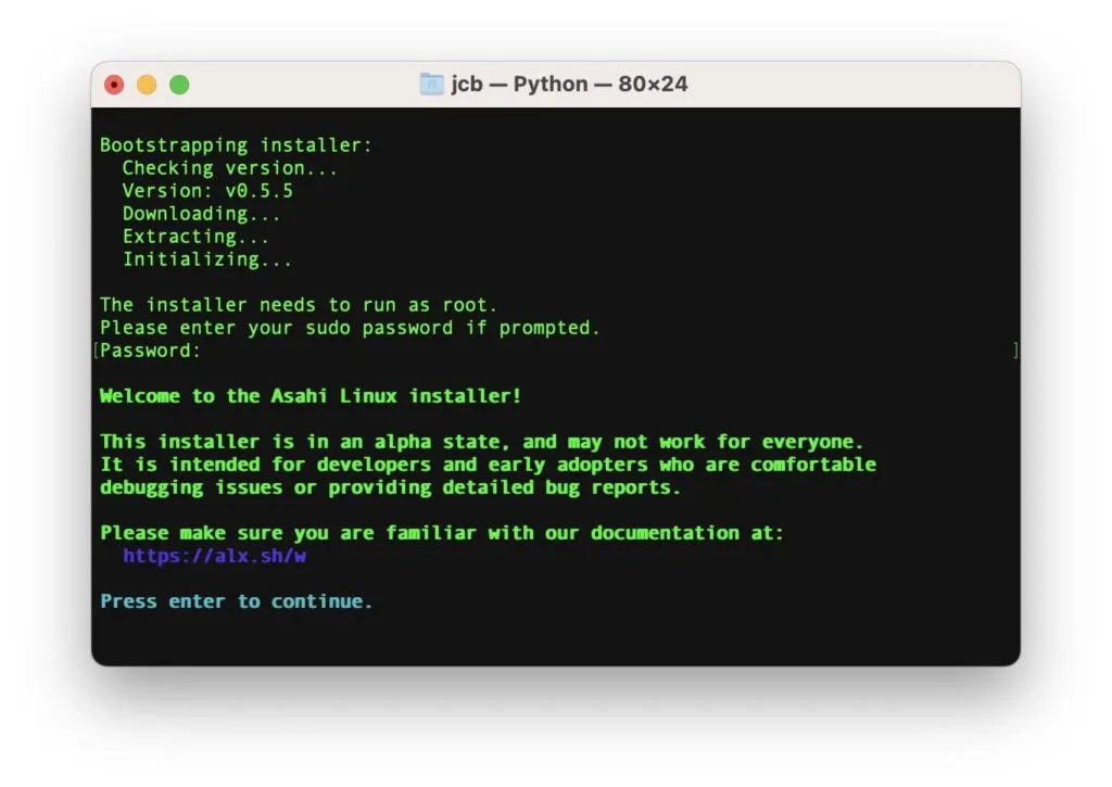 download asahi linux
