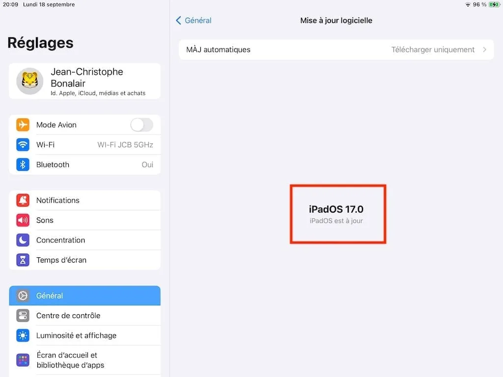 ipados 17 version finale telecharger