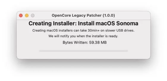 comment installer sonoma avec opencore legacy patcher rapidement