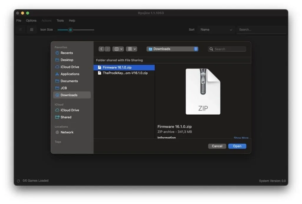 firmware nintendo switch mac