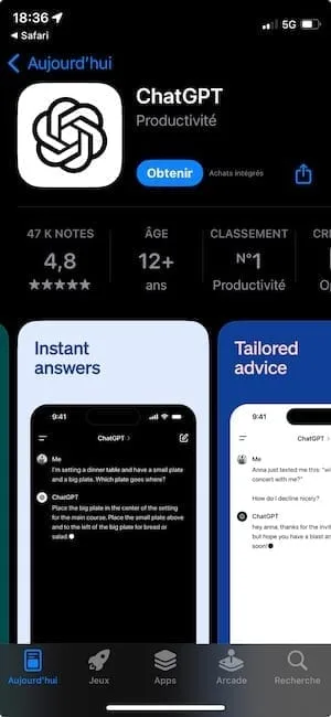 installer chatgpt iphone ipad openai