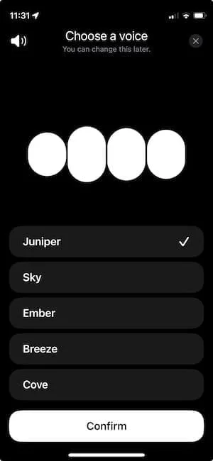 iphone chatgpt voice