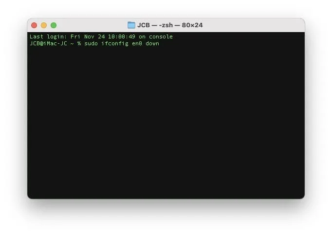reinitialiser reseau wifi mac