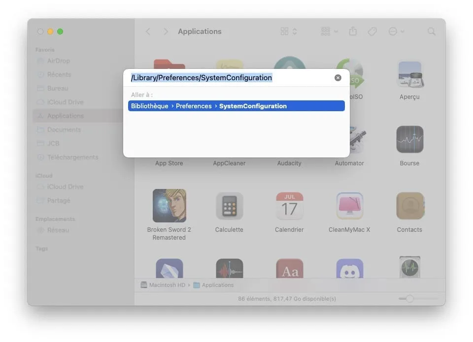 reset network settings on mac