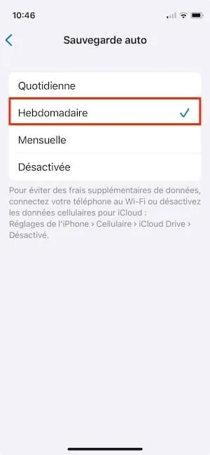 Sauvegarder les discussions WhatsApp sur iPhone (avec ou sans iCloud) 4 sauvegarde automatique whatsapp iphone
