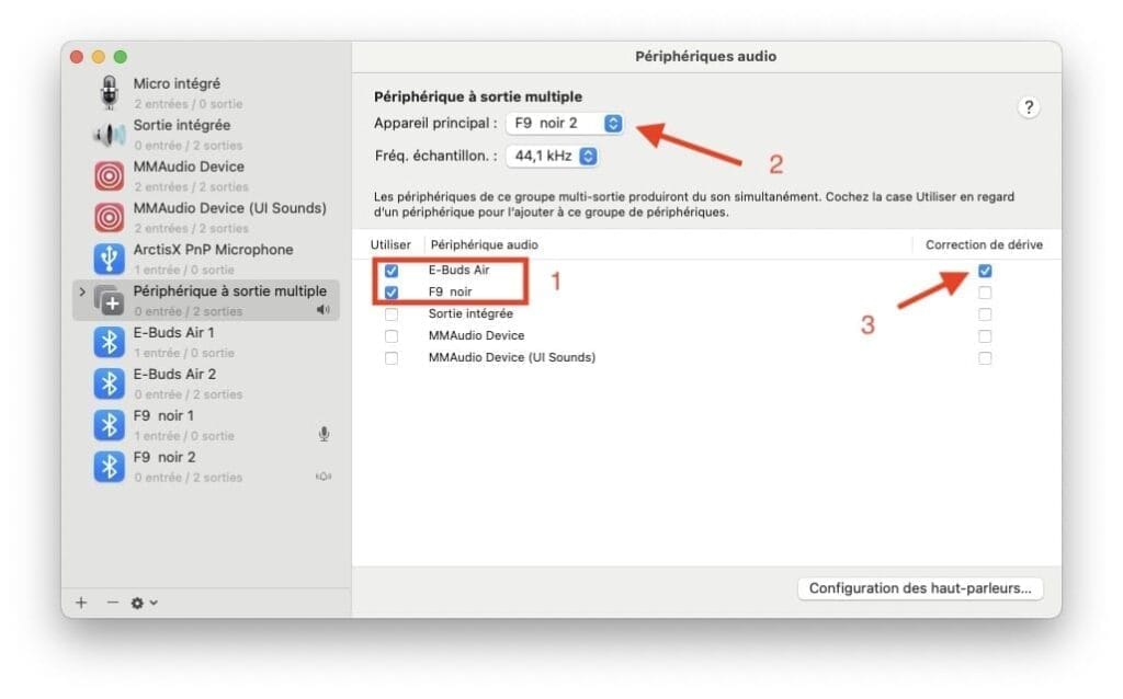 comment connecter deux casques Bluetooth sur Mac en meme temps