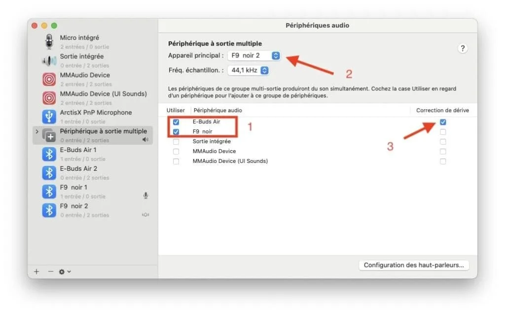 comment connecter deux casques Bluetooth sur Mac en meme temps
