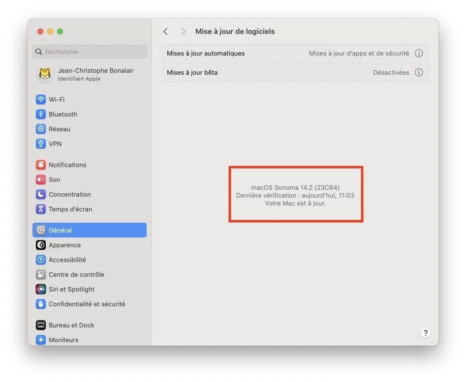 mac os sonoma 14.2 nouveautes mac