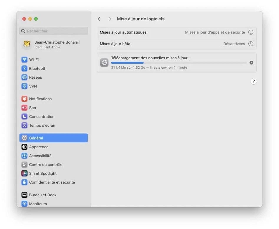 sonoma 14.2 mise a jour mac