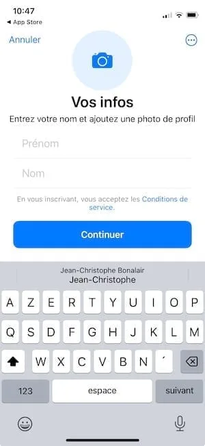 configurer telegram iphone