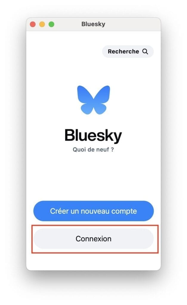 connexion BlueSky