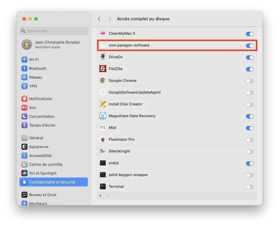 ecriture ntfs sonoma comment faire