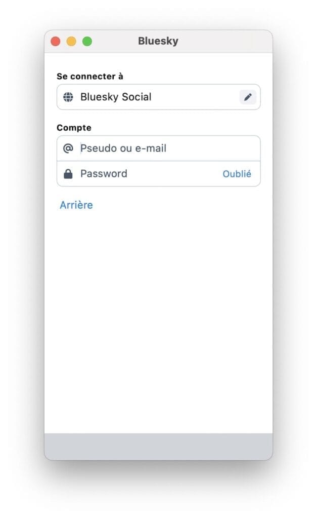 login bluesky macbook