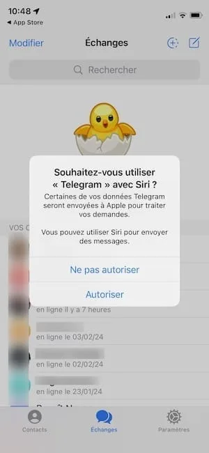 telegram SIRI