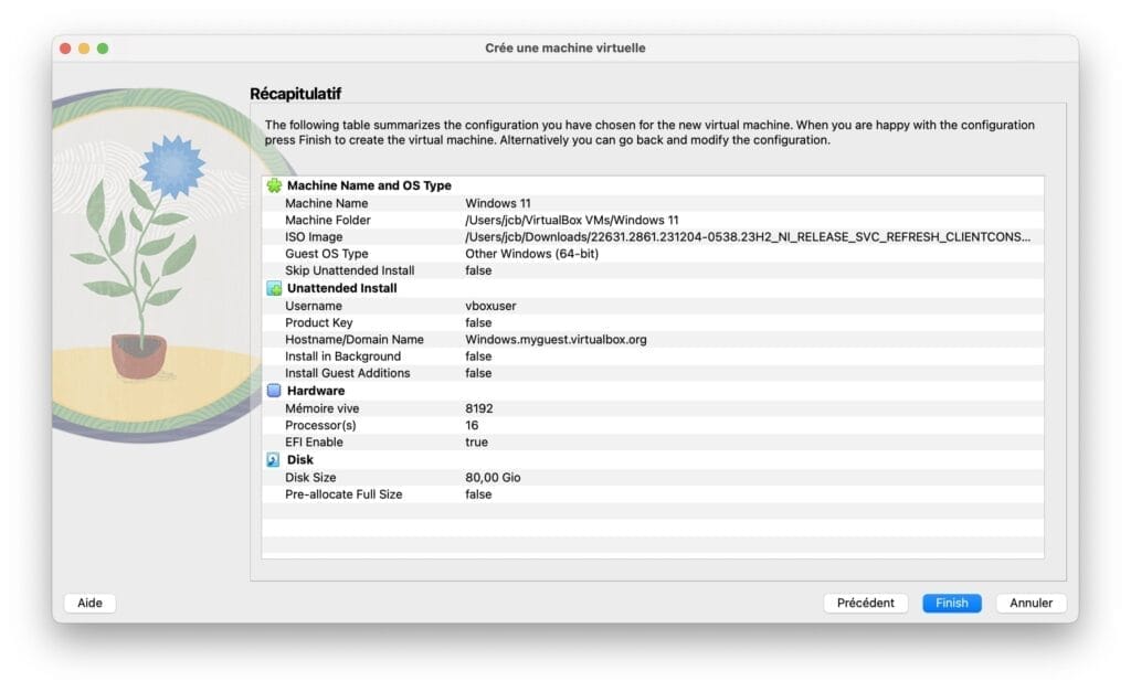 creer machine virtuelle windows 11 sur mac m2