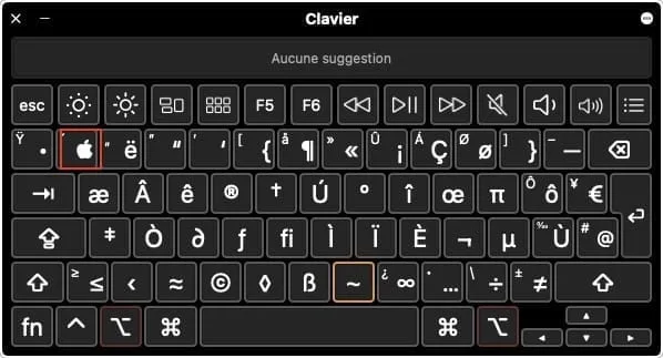 logo apple clavier mac