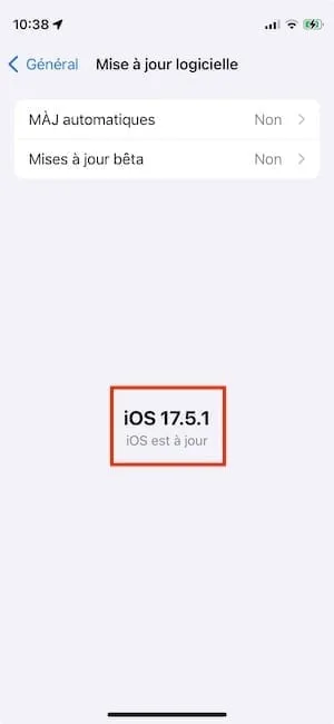 installer mise a jour iphone io 17.5.1
