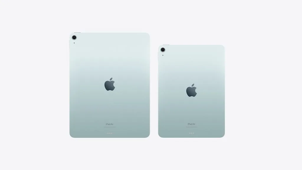 Apple Event Live 2024 : iPad Pro (M4) / iPad Air (M2) / Apple Pencil Pro 2 ipad air m2 vue de dos