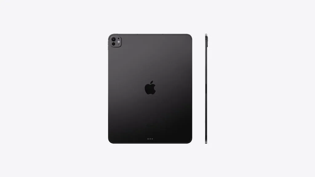 Apple Event Live 2024 : iPad Pro (M4) / iPad Air (M2) / Apple Pencil Pro 4 ipad pro 2024 vue de dos