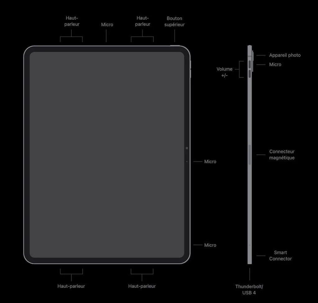 Apple Event Live 2024 : iPad Pro (M4) / iPad Air (M2) / Apple Pencil Pro 5 ipad pro m4 4 haut-parleurs