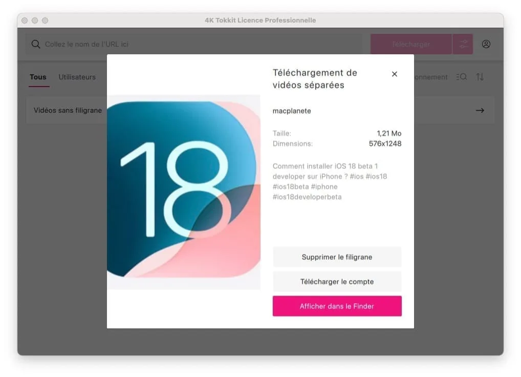 Comment télécharger une vidéo TikTok ? 2 enregistrer video tik tok