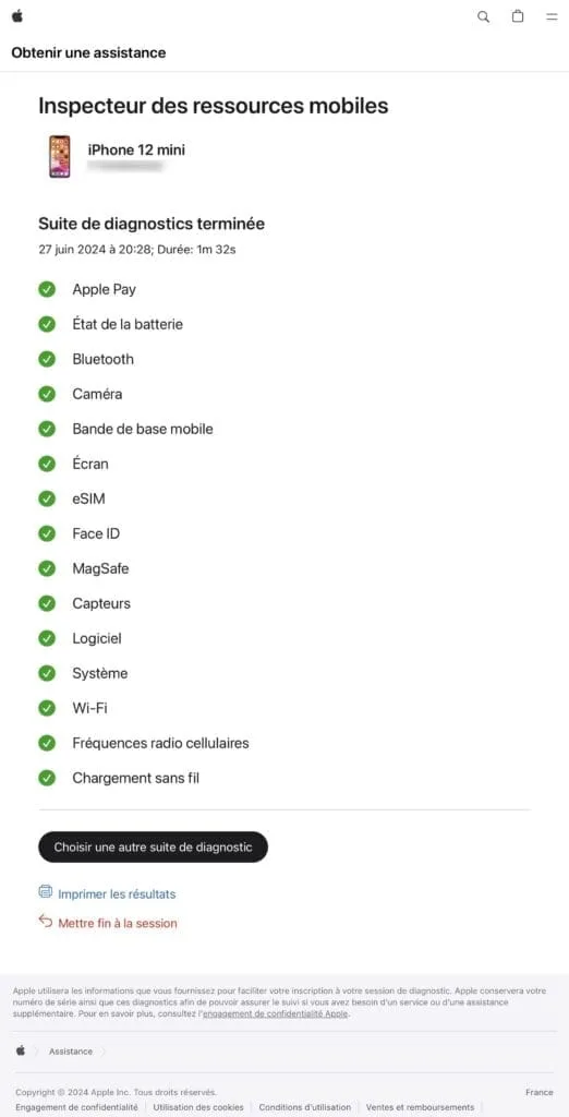 test ressources mobiles iphone