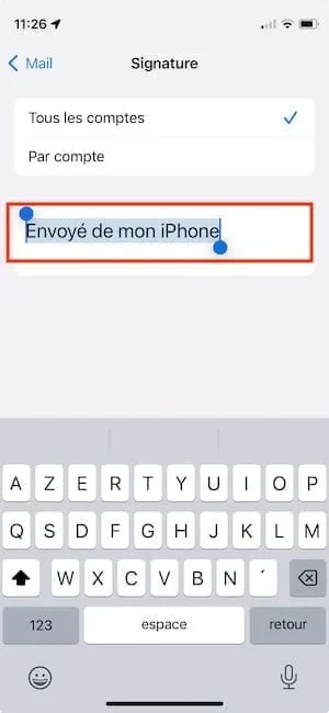 signature email iphone