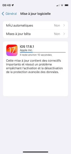 telecharger OS 17.6.1 iphone