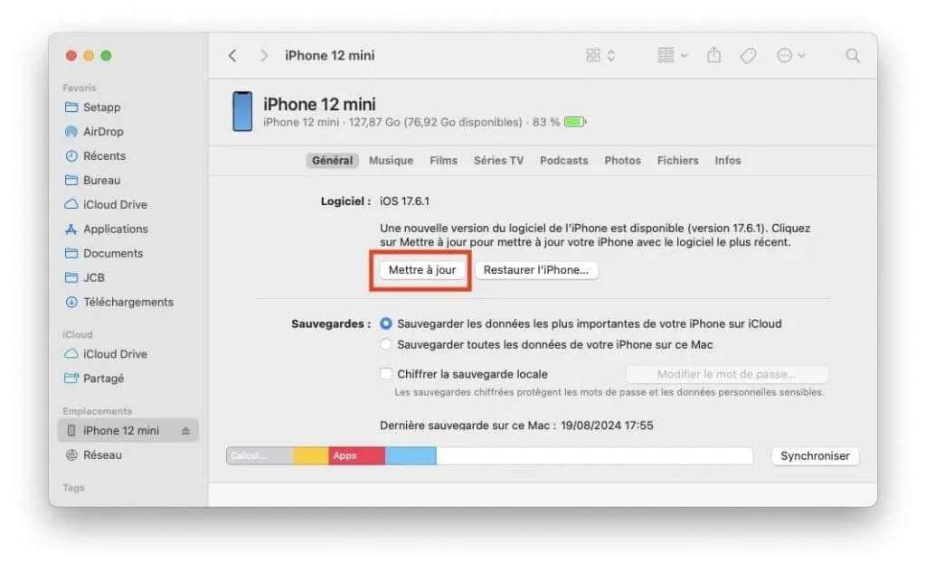 iphone donnees cellulaires probleme mise a jour ios