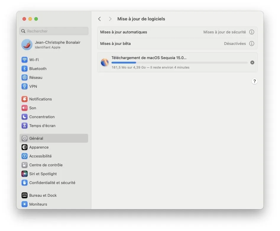 mise a jour sequoia version finale