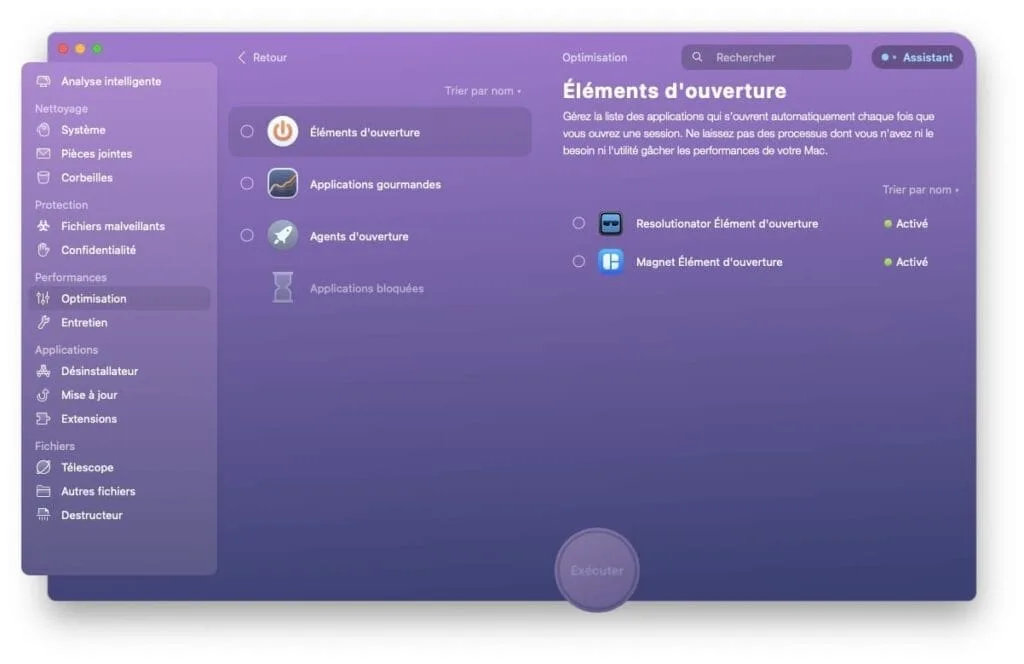 apps au lancement macos sequoia