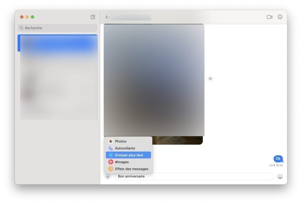 programmation imessage mac