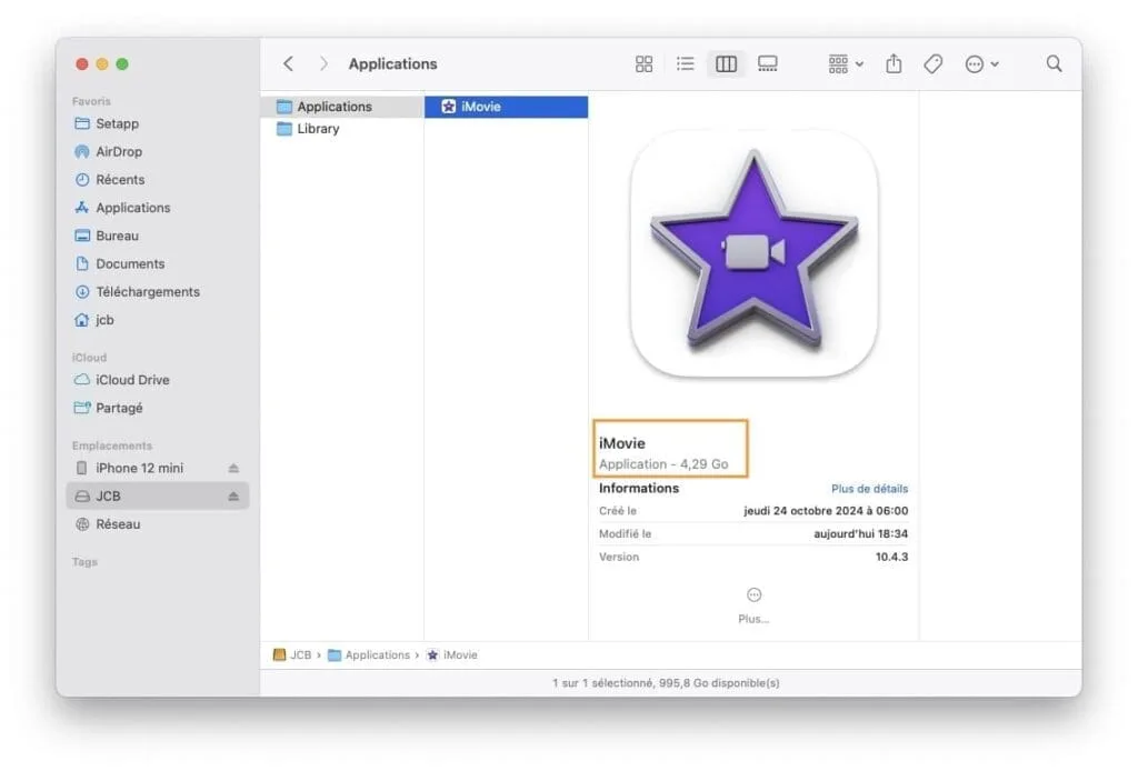 deplacer apps mac sur disque externe usb