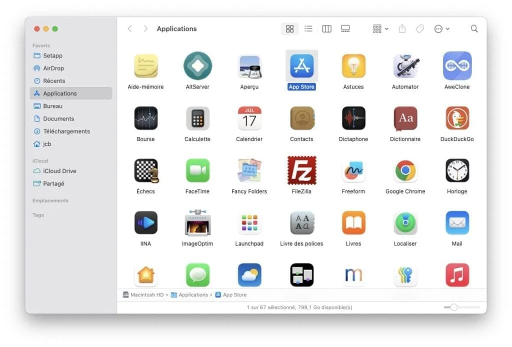 installer apps du mac app store sur disque usb