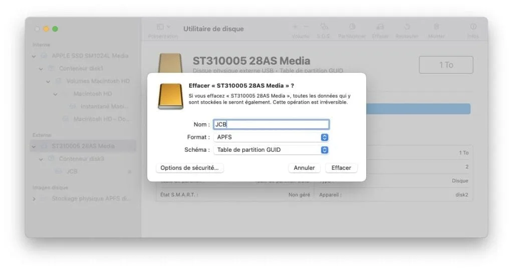 installer apps mac sur disque usb