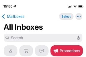 Comment afficher les categories dans Mail sur iPhone sous iOS 18.2