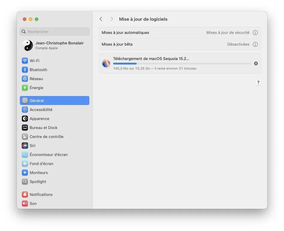 mac os sequoia 15.2