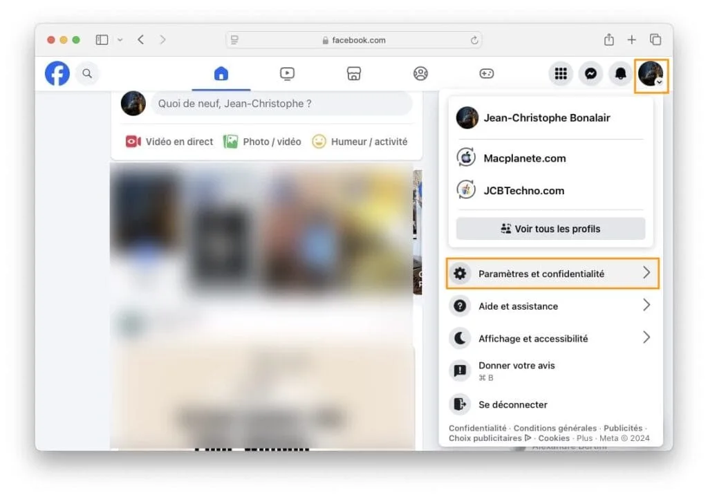 suppression compte facebook sur mac