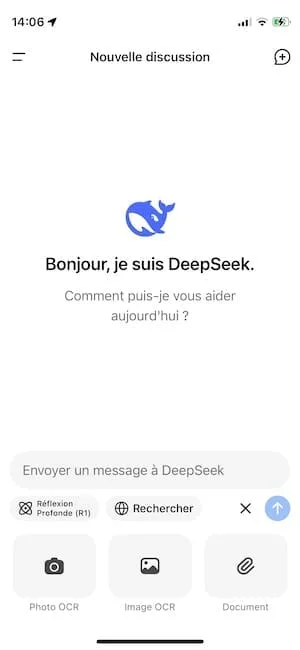 deepseek envoyer photo document image