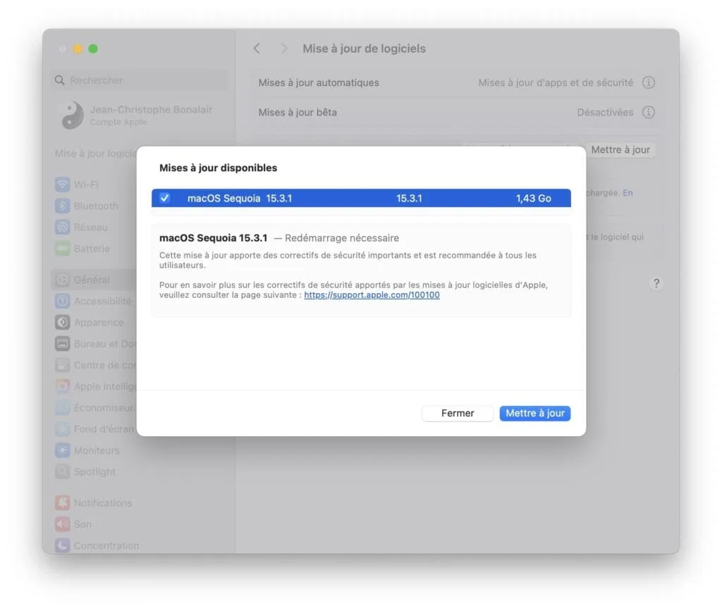 download macos Sequoia 15.3.1