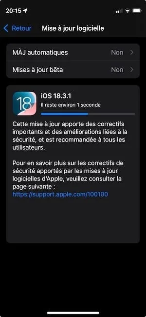 update iOS 18.3.1