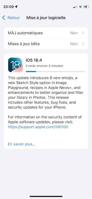 telecharger ios 18.4 iphone
