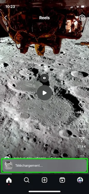 telecharger reels instagram sur iphone