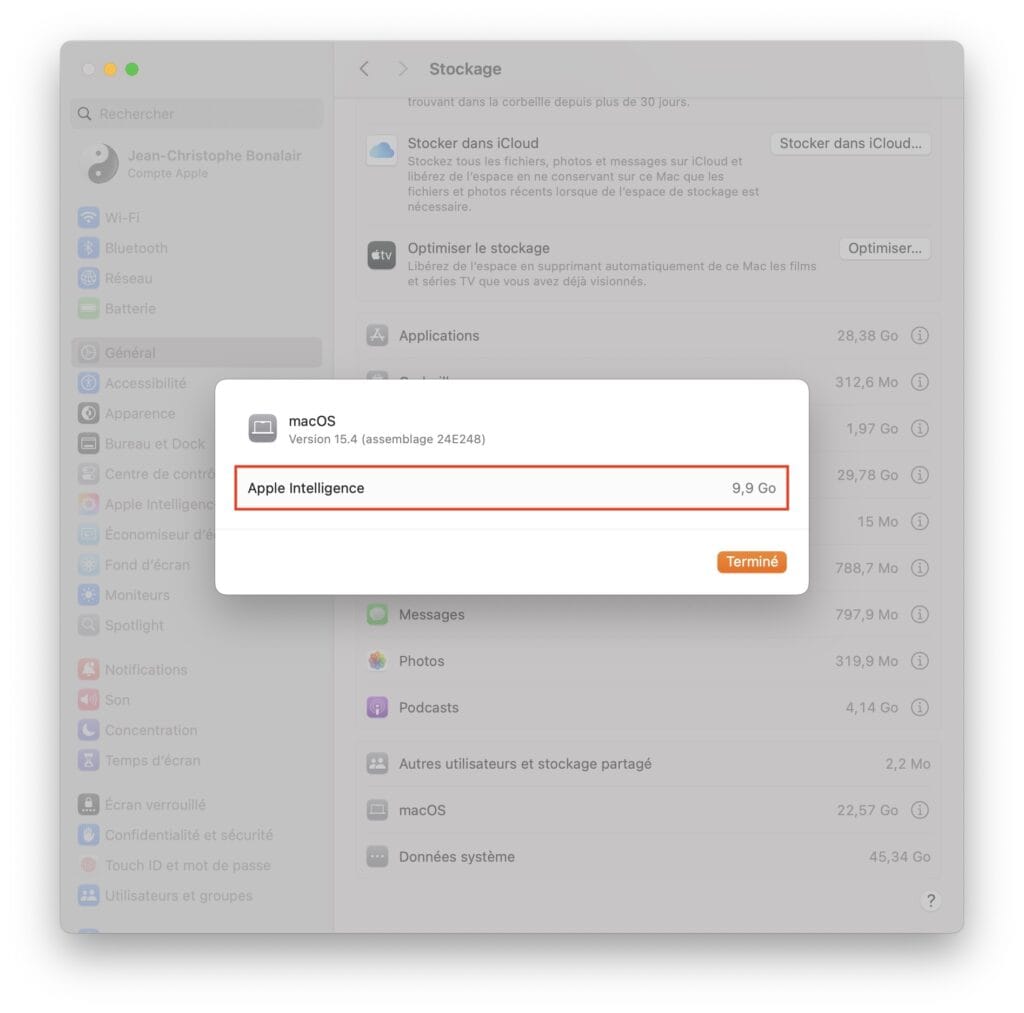 desactiver Apple Intelligence sur Mac apple silicon