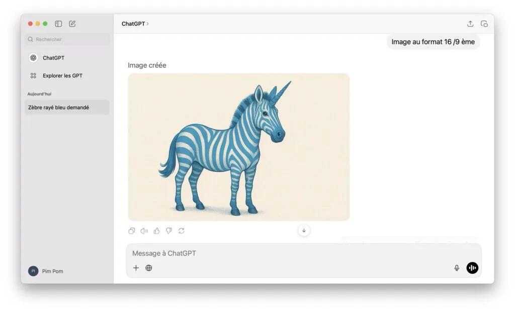 generer une image avec chatGPT au format paysage